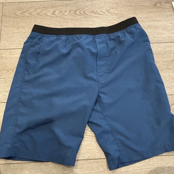 PrAna Breathe Mojo Shorts Men’s XL Blue Performance Pockets Stretch Breathable - Picture 1 of 7